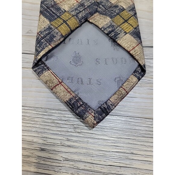ROBERT TALBOTT Studio Mens 100% Silk Tie USA Designer Geometric Classic 57" - Picture 7 of 8
